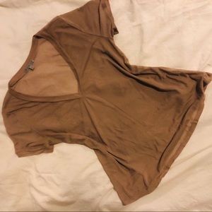 Sheer beige top